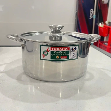Nồi Inox TITHAFAC 1 Đáy Dùng Bếp Từ, Nấu Canh Đa Năng Chống Dính Giá Ưu Đãi 119k 6 Nồi Inox TITHAFAC 1 Đáy Dùng Bếp Từ, Nấu Canh Đa Năng Chống Dính Giá Ưu Đãi 119k 6