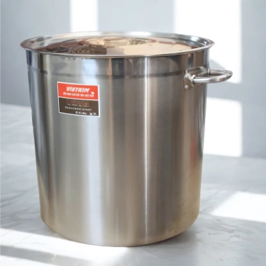 Nồi inox VIETKIM 70L cao cấp - Đáy dày, hầm xương, luộc bánh chưng, giá 850k