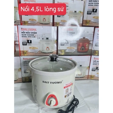 Nồi kho cá và hầm cháo đa năng đạt tường 1,5L‑2,5L‑4,5L trắng, giá ưu đãi 229k 7