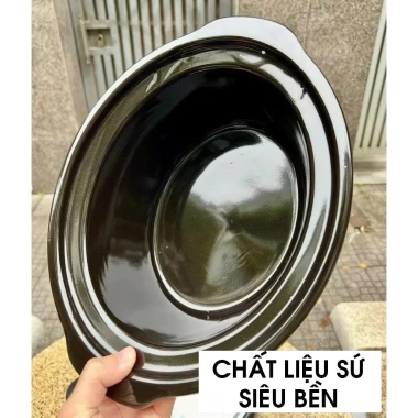 Nồi kho chậm 3,5L màu đen Đạt tường, nấu cá, thịt, ninh cháo, hầm – Giá ưu đãi 249.000 VND 3