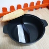 Nồi lẩu 2 ngăn gang nhôm chống dính, nắp kiếng chịu nhiệt, giảm 20% còn 355.000 VND 4