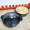 Nồi lẩu 2 ngăn gang nhôm chống dính, nắp kiếng chịu nhiệt, giảm 20% còn 355.000 VND 9