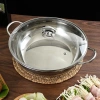 Nồi Lẩu 2 Ngăn Inox 32cm - Chia Ngăn, Dùng Được Bếp Từ, Lẩu Thái Giá 119k 8