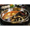 Nồi Lẩu 2 Ngăn Inox 32cm HOMECARE: Nấu Bếp Từ & Ga, Nắp Kính, Giá 135k 8