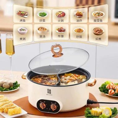 Nồi Lẩu 2 Ngăn Misu Louis 32cm - Nấu Lẩu Chua Cay Tiện Lợi Giá 299k 2