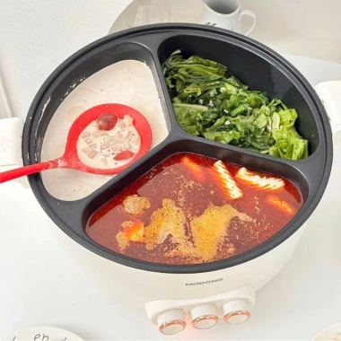 Nồi lẩu 3 ngăn Modong 8 lít chính hãng - Giá ưu đãi 1.38 triệu - Bambobi 4 Nồi lẩu 3 ngăn Modong 8 lít chính hãng - Giá ưu đãi 1.38 triệu - Bambobi 4