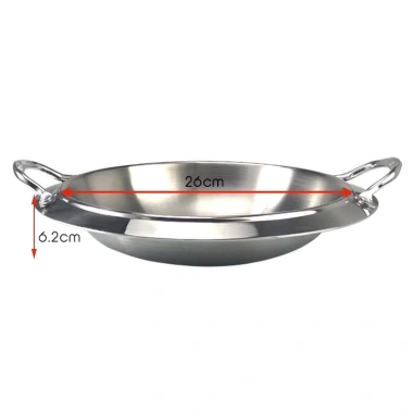 Nồi lẩu cạn inox phong cách Hàn Quốc – thép không gỉ siêu bền, chịu nhiệt tốt, thiết kế hiện đại, giảm giá còn 285.000đ, bảo hành 12 tháng