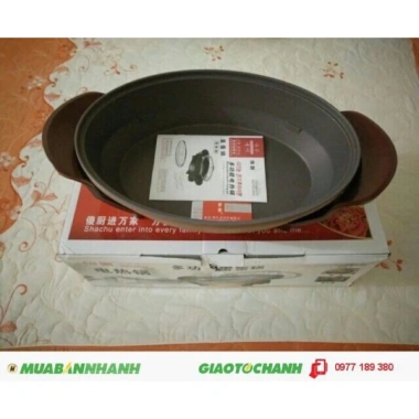 Nồi lẩu chảo điện hình bầu dục cá Shachu Hàn Quốc - Đa năng, tiết kiệm điện, giảm giá 610k