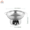 Nồi Lẩu Cồn Trung Quốc Nhỏ gọn 12cm - Giá ưu đãi 174.900đ, lý tưởng tiệc dã ngoại 6