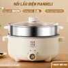Nồi lẩu đa năng 2 tầng 1.000W Nồi lẩu điện kèm giá hấp FREESHIP chỉ 90.000 VND