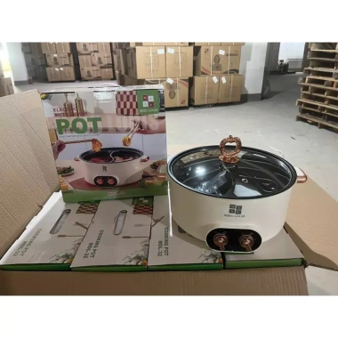 Nồi Lẩu Điện 2 Ngăn Xutaotao 34cm Nấu Lẩu Chua Cay Tiện Lợi, Bảo Hành 12 Tháng 5