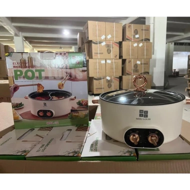 Nồi Lẩu Điện 2 Ngăn Xutaotao 34cm Nấu Lẩu Chua Cay Tiện Lợi, Bảo Hành 12 Tháng 6