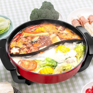 Nồi lẩu điện đa năng 2 ngăn chống dính cao cấp, bảo hành 2 năm - Giá 455.000đ 9