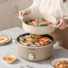 Nồi Lẩu Điện Đa Năng 2 Tầng 4L Chống Dính - Giá Hấp, 3 Mức Nhiệt, Giá 399k 9