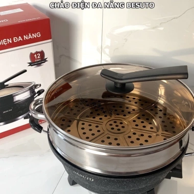 Nồi Lẩu Điện Đa Năng 2 Tầng JIPLAI Thái Lan - Giá 550.000đ, Thơm Ngon, Tiết Kiệm 4
