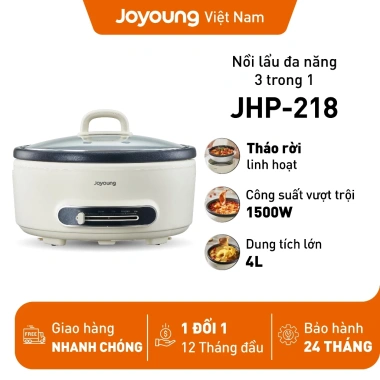 Nồi lẩu điện đa năng 4L 1.500W Joyoung JHP-218 - Nấu nhanh, tiết kiệm năng lượng, giá ưu đãi 899.000₫ 2