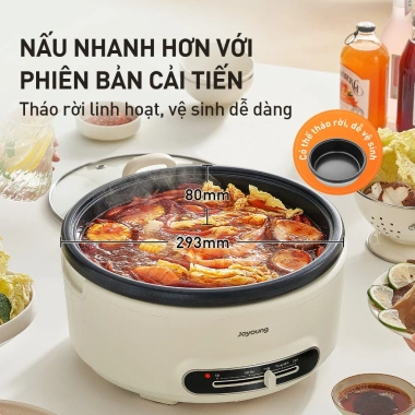 Nồi lẩu điện đa năng 4L 1.500W Joyoung JHP-218 - Nấu nhanh, tiết kiệm năng lượng, giá ưu đãi 899.000₫ 3