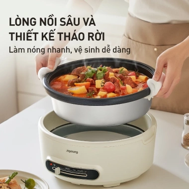 Nồi lẩu điện đa năng 4L 1.500W Joyoung JHP-218 - Nấu nhanh, tiết kiệm năng lượng, giá ưu đãi 899.000₫ 4