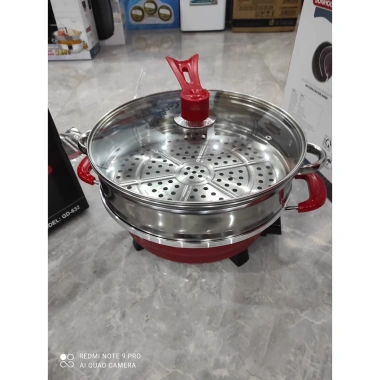 Nồi lẩu điện đa năng 5L Goddad 1.500W chống dính kèm vỉ hấp, bảo hành 12 tháng - 699.000 VND