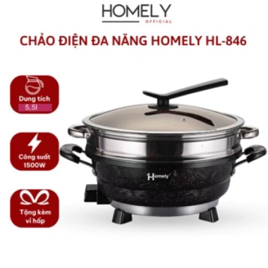 Nồi lẩu điện đa năng 5L Goddad 1.500W chống dính kèm vỉ hấp, bảo hành 12 tháng - 699.000 VND