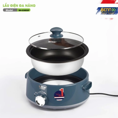 Nồi lẩu điện đa năng Thái Lan Bennix BN-05EGP 5L - Bảo hành 24 tháng - Giá chỉ 855.000₫