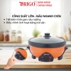 Nồi lẩu điện DRIGO D34 3.5L/5.0L – Chảo đa năng, bảo hành 12 tháng, giá ưu đãi 6