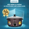 Nồi Lẩu Điện KORICHI KRC-1.580 8L 2.000W, Lòng Ceramic Cao Cấp, Mâm Nhiệt Lớn, 4 Mức Nhiệt Linh Hoạt - Giá 940k 8