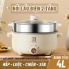 Nồi Lẩu Điện Mandeli 1.000W 4L - Xửng Hấp Inox Đa Năng Chiên Xào, Hiệu Suất Cao, Giá 105k 2