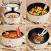 Nồi Lẩu Điện Mandeli 1.000W 4L - Xửng Hấp Inox Đa Năng Chiên Xào, Hiệu Suất Cao, Giá 105k 4