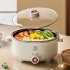 Nồi Lẩu Điện Mandeli 2 Tầng 1.000W 3.5L 28cm Lòng Vân Đá Chống Dính - Nấu & Hấp Đa Năng, Giá 249k 2