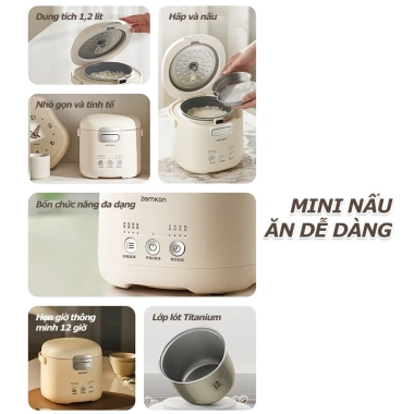 Nồi Lẩu Điện Mini 1.2L – Tháo Rời, Dùng 1‑2 Người, Bảo Hành 1 Năm, Giá Ưu Đãi 2