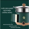 Nồi Lẩu Điện Mini Nấu Mì 2 Tầng Giá Hấp Đa Năng Chống Dính Vấn Đá N2 New Tiện Lợi 6