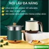 Nồi Lẩu Điện Mini Nấu Mì 2 Tầng Giá Hấp Đa Năng Chống Dính Vấn Đá N2 New Tiện Lợi 7