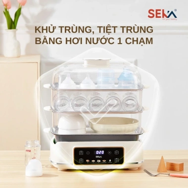Nồi Lẩu Hấp Điện 4 Tầng SEKA SK6.620 24L - Hấp Gà Nguyên Con, Nhiệt Đều, Bảo Hành 24T, Giá 1.365.000đ