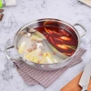 Nồi Lẩu Inox 2 Ngăn 30cm - Dùng Được Bếp Từ & Bếp Ga, Kèm Vung Kính, Giá 170.000₫ 6