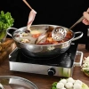 Nồi Lẩu Inox 2 Ngăn 30cm - Dùng Được Bếp Từ & Bếp Ga, Kèm Vung Kính, Giá 170.000₫ 8