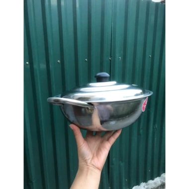 Nồi lẩu inox 22-24cm Thành Long, nắp inox chịu nhiệt, dùng mọi bếp - 81.900₫