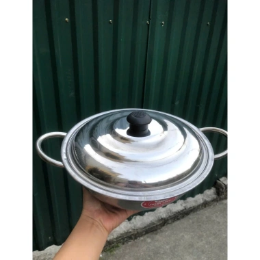 Nồi lẩu inox 22-24cm Thành Long, nắp inox chịu nhiệt, dùng mọi bếp - 81.900₫