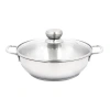 Nồi Lẩu Inox 28cm Nắp Kính Dày Dặn - Dùng cho mọi loại bếp, giảm giá 48k 5