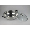 Nồi Lẩu Inox 28cm Nắp Kính Dày Dặn - Dùng cho mọi loại bếp, giảm giá 48k 6