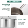 Nồi lẩu inox 3 lớp nguyên khối Edelkochen All Day 24cm - Giá ưu đãi 1.38tr 5