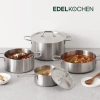 Nồi lẩu inox 3 lớp nguyên khối Edelkochen All Day 24cm - Giá ưu đãi 1.38tr 6