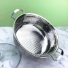 Nồi lẩu inox 304 chống dính 27cm, nắp kính đậy, 2 quai cầm - phù hợp mọi bếp, chỉ 109.000 VND 4