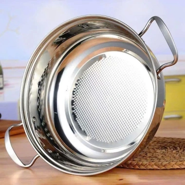 Nồi lẩu inox 304 chống dính 27cm, nắp kính đậy, 2 quai cầm - phù hợp mọi bếp, chỉ 109.000 VND