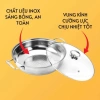 Nồi lẩu inox 304 chống dính 27cm, nắp kính đậy, 2 quai cầm - phù hợp mọi bếp, chỉ 109.000 VND 8