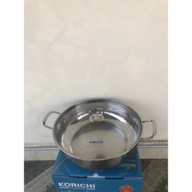 Nồi lẩu inox 304 Korichi 30cm - Dùng mọi bếp, nhanh sôi, đáy sần chống cháy, chịu nhiệt tốt, giá chỉ 142.000 4 Nồi lẩu inox 304 Korichi 30cm - Dùng mọi bếp, nhanh sôi, đáy sần chống cháy, chịu nhiệt tốt, giá chỉ 142.000 4