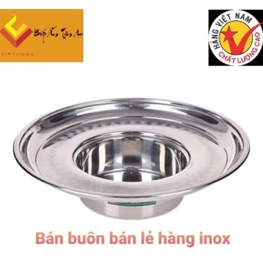 Nồi lẩu inox 304 Thaphafac - Lẩu nón vành rộng 16-22cm, miễn phí ship, 269k