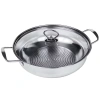 Nồi Lẩu INox 30cm nắp kính dày dặn - Dùng cho mọi loại bếp, giá chỉ 110.000₫