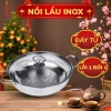 Nồi lẩu inox đáy 30cm đa năng, tiện lợi cho bếp, giá 99.000đ, giảm giá hấp dẫn