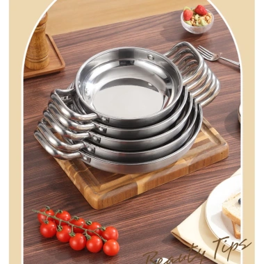 Nồi lẩu inox dày hai tay cầm phong cách Hàn Quốc – Giá 170.000₫, ưu đãi hấp dẫn